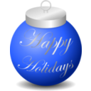 download Happy Holidays Ornament clipart image with 225 hue color
