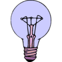 download Lightbulb clipart image with 180 hue color