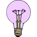 download Lightbulb clipart image with 225 hue color