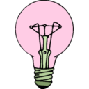 download Lightbulb clipart image with 270 hue color