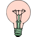 download Lightbulb clipart image with 315 hue color