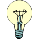 download Lightbulb clipart image with 0 hue color