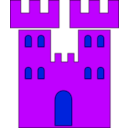 download Castle clipart image with 225 hue color