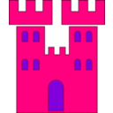 download Castle clipart image with 270 hue color