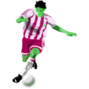 download Futbolista Soccer Player clipart image with 90 hue color