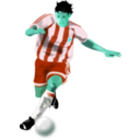 download Futbolista Soccer Player clipart image with 135 hue color