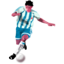 download Futbolista Soccer Player clipart image with 315 hue color