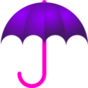 download Umbrella clipart image with 270 hue color