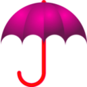 download Umbrella clipart image with 315 hue color