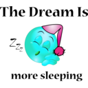 download More Sleeping Dream Smiley Emoticon clipart image with 135 hue color