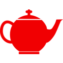 download Jubilee Tea Pot Red clipart image with 0 hue color