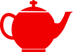 Jubilee Tea Pot Red