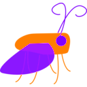 download Buzzing Bug clipart image with 90 hue color