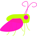 download Buzzing Bug clipart image with 135 hue color