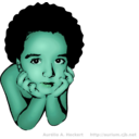 download Thoughtful Boy clipart image with 135 hue color