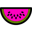 download Watermelon Icon clipart image with 315 hue color