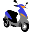 Blue Scooter