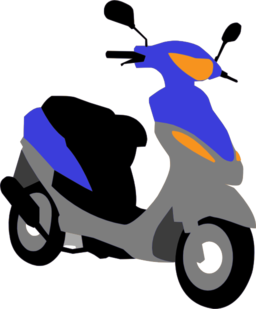 Blue Scooter