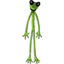 download Skinny Frog clipart image with 0 hue color