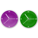 download Clock clipart image with 90 hue color