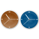 download Clock clipart image with 180 hue color