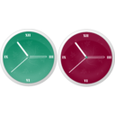 download Clock clipart image with 315 hue color