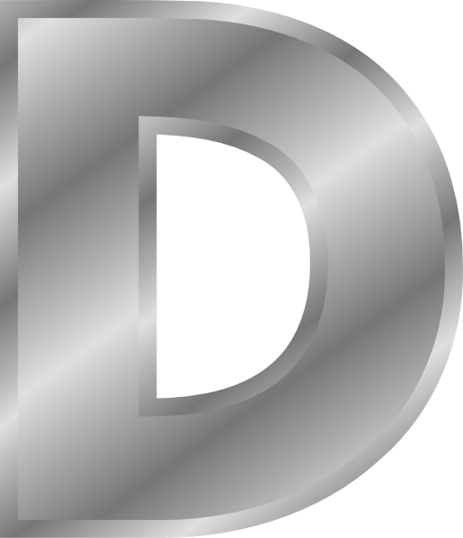 Effect Letters Alphabet Silver