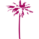 download Palm clipart image with 180 hue color