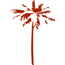 download Palm clipart image with 225 hue color