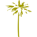 download Palm clipart image with 270 hue color