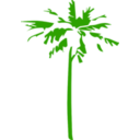 download Palm clipart image with 315 hue color