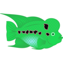 download Flowerhorn Fish clipart image with 135 hue color