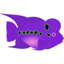 download Flowerhorn Fish clipart image with 270 hue color