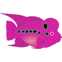 download Flowerhorn Fish clipart image with 315 hue color