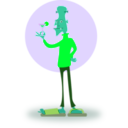 download Fashionable Ghoul clipart image with 90 hue color