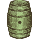 download Wooden Barrel clipart image with 45 hue color