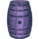 download Wooden Barrel clipart image with 225 hue color
