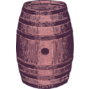 download Wooden Barrel clipart image with 315 hue color