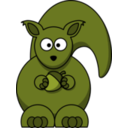 download Cartoon Squirrel clipart image with 45 hue color
