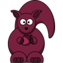 download Cartoon Squirrel clipart image with 315 hue color