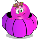 download Pumpkin Smiley Emoticon clipart image with 270 hue color