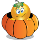 Pumpkin Smiley Emoticon