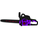 download Chainsaw clipart image with 225 hue color