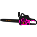 download Chainsaw clipart image with 270 hue color