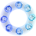download Circle clipart image with 180 hue color