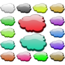 download 3d Clouds clipart image with 45 hue color