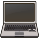 download White Laptop Notebook Netbook clipart image with 180 hue color