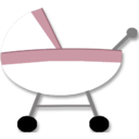 download Baby Carriage clipart image with 225 hue color