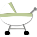 download Baby Carriage clipart image with 315 hue color