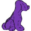 download Dog From Other Side clipart image with 225 hue color